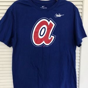 Blue Atlanta Braves Nike Shirt